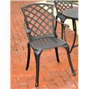 Sedona Cast Aluminum High Back Arm Chair in Charcoal Black Finish (Set of 2)