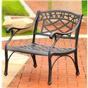 Sedona Cast Aluminum Club Chair in Charcoal Black Finish