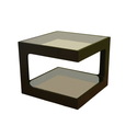 Clara Glass Square Side Table