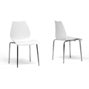 Overlea White Plastic Modern Dining Chair