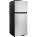 Energy Star 10 Cu. Ft. Frost-Free Mid-Size Refrigerator with Top Mount Freezer - Stainless Steel / Black