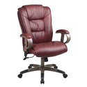 Executive Leather Chair with Coated Finish Base