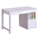 Deluxe Solid Wood Desk - White