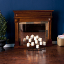 Rialto Mirror Mantel Facade - Walnut