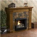 Elkmont Salem Antique Oak Gel Fuel Fireplace