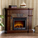 Cartwright Espresso Convertible Electric Fireplace