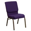 HERCULES Series 18.5'' Wide  Stacking Church Chair with 4.25'' Thick Seat