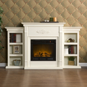 Tennyson Electric Fireplace w/ Bookcases