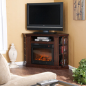 Narita Convertible Media Espresso Electric Fireplace