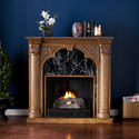 Savino Old World Oak Fireplace