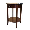 Polished Round End Table