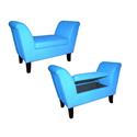Light Blue Storage Bench