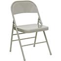 HERCULES Series Triple Braced & Quad Hinged Metal Folding Chair