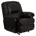 Contemporary San Marino Chocolate Vinyl Rocker Recliner