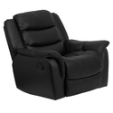 Plush Leather Rocker Recliner