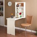 Fold-Out Convertible Desk in Winter White