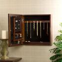 Square Wall Mount Jewelry Armoire - Espresso