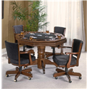 Classic Cherry 5 Piece Game Table Set