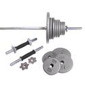 CAP Barbell Regular Grey 160 lb Weight Set