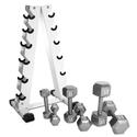 CAP Hex Dumbbell Set Sizes 5-30 lbs