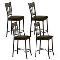 Red Rock Wood / Stone Barstool - Set of 4