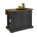 Deluxe Traditions Island Black and Distressed Oak Finish