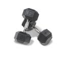 Dura-Bell Urethane Hexagon Hard Chrome Dumbbells
