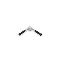 Revolving Tricep Full Extension Chrome Bar with Urethane Ergo Grips