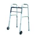 Deluxe 2 Button Folding Walker With 5