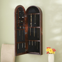 Arbor Wall Mount Jewelry Armoire in Dark Cherry