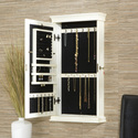 Imperial Wall Mount Jewelry Armoire in Antique White