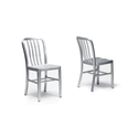 Aluminum Café Chair with Brushed Finish