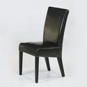 Brown Leather Side Chair - 2 Pack