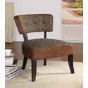 Ashbury Club Chair In A Wrangler/ Leopard Print Covered Fabric