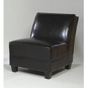 Canyon Armless Club Chair in Black