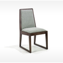 Obliq Fabric Side Chair - 2 Pack w/Walnut Frame