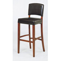 Sonora Stationary Leather Barstool