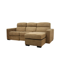 Tan Sofa with Chaise