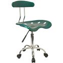 Chrome Computer Task Chair with Tractor Seat