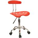 Chrome Computer Task Chair with Tractor Seat