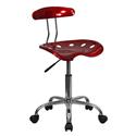 Chrome Computer Task Chair with Tractor Seat