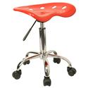 Tractor Seat and Chrome Stool