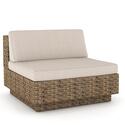 Park Terrace Armless Middle Seat in Saddle Strap Weave