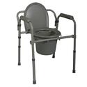 Deluxe 3-In-1 Steel Commode