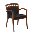 Wood Guest Chair with Upholstered Seat