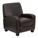 Brown Leather Push Back Recliner [MEN-DSC01067-BRN-GG]