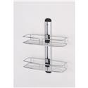 Modern Bathroom Wall Mount W/ 2 Racks