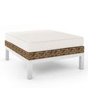 Beach Grove Ottoman in Saddle Strap Weave