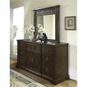 Villa Madrid Dresser and Mirror Set