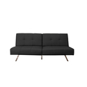 Ewing Black Modern Futon / Sleeper Sofa Bed
